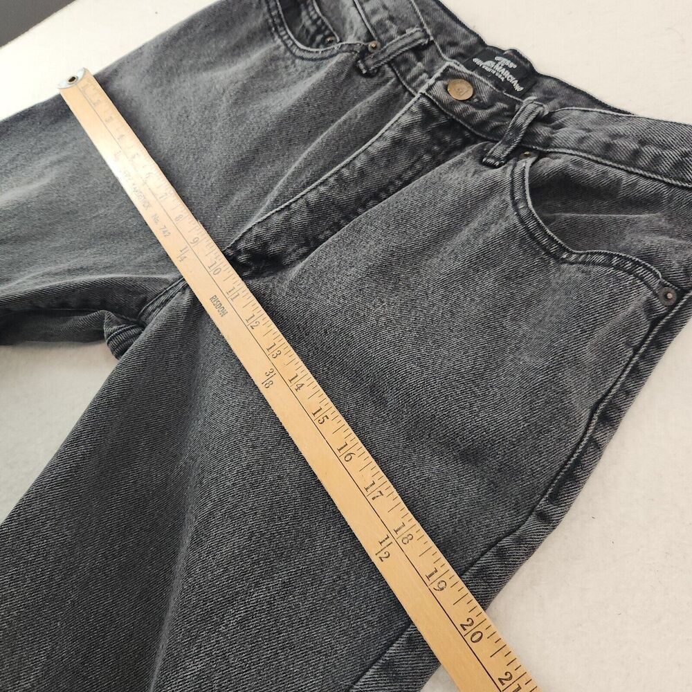Vintage Guess Jeans Georges Marciano High Rise Slim Tapered Black Denim 30x32 - Picture 8 of 10